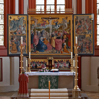 Bild vergrern: Altarraum in der Kilianskirche