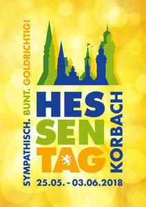 Bild vergrern: Jegliche Verwendung des Logos zum Hessentag 2018 ist vorab mit dem Magistrat der Kreis- und Hansestadt Korbach abzustimmen.